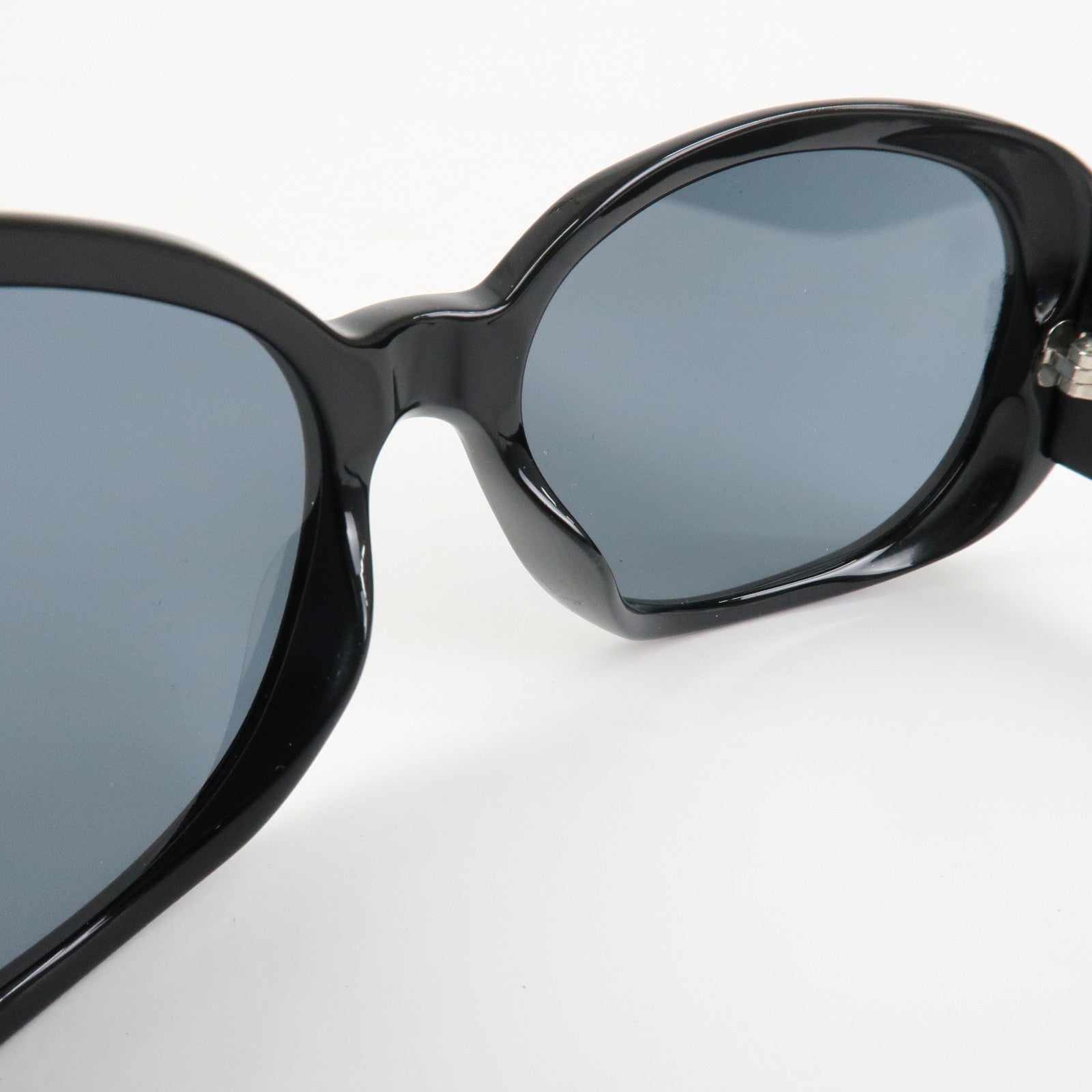 CHANEL Camelia COCO Mark Sunglasses c.501/87 56□16 130 3N Black 5113-A