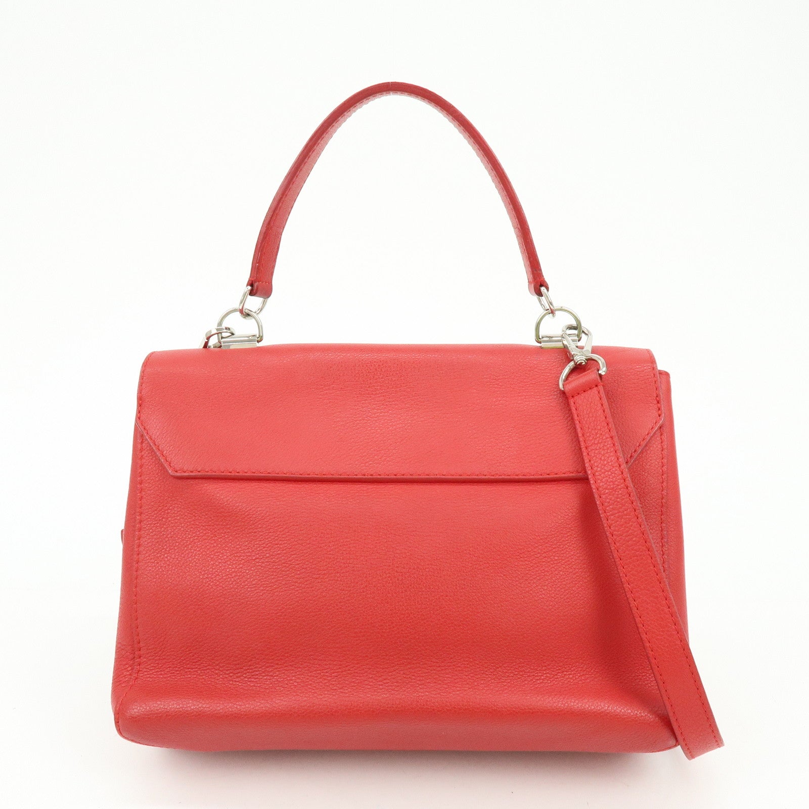 Louis Vuitton Lockme II Leather 2Way Shoulder Hand Bag Red M50363