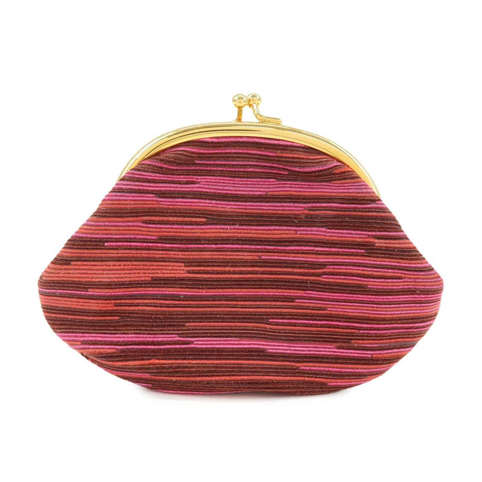 HERMES Vibrato Emile Kiss Lock Coin Case Coin Purse Purple