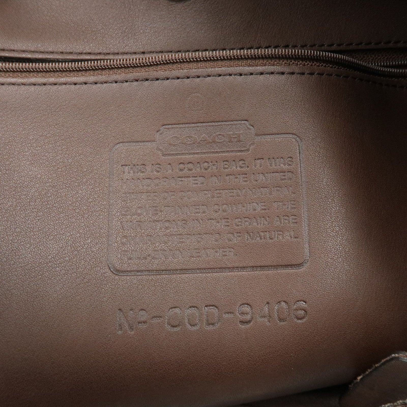 COACH Set of 2 Wool Leather Shoulder Bag Hand Bag Gray Brown