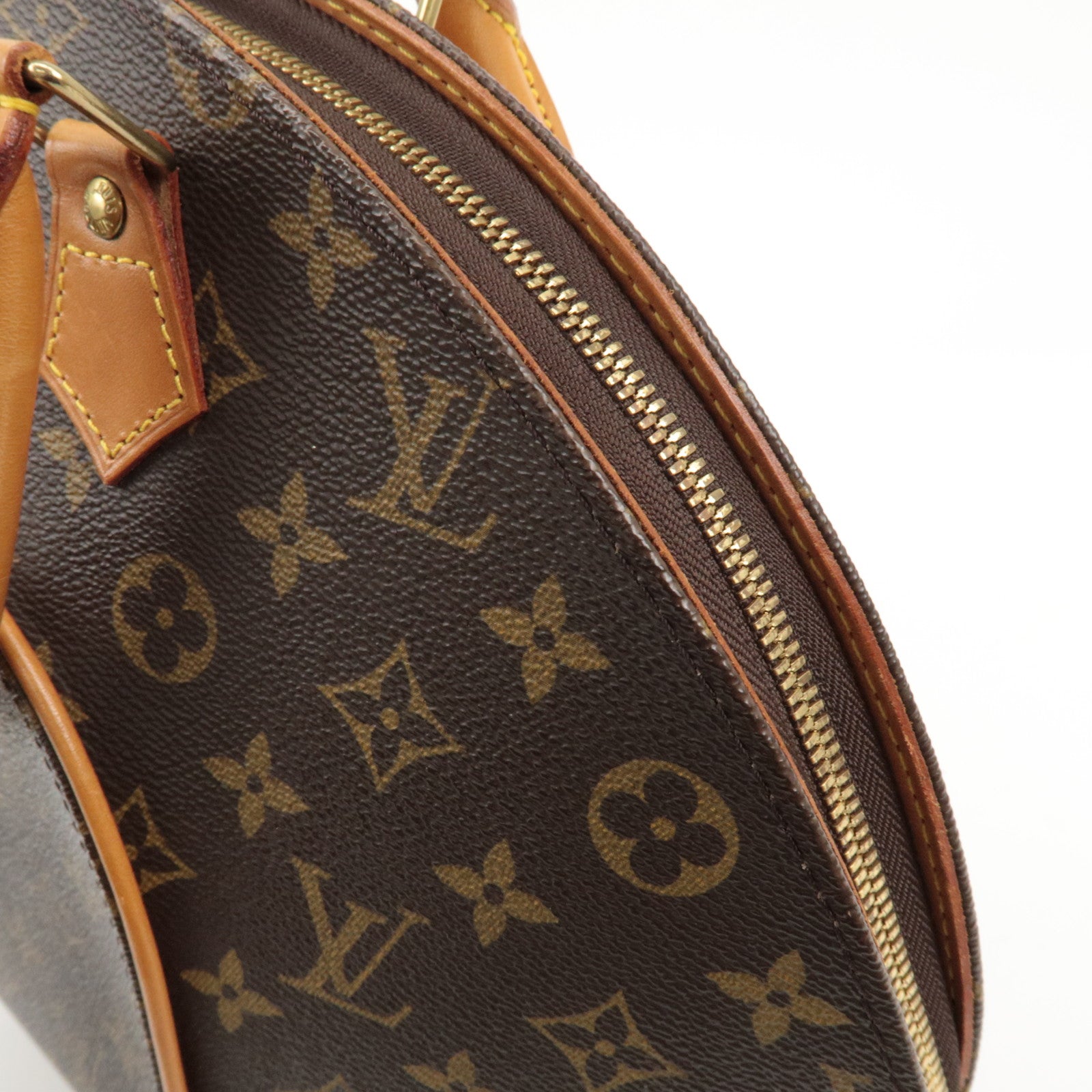 Louis Vuitton Monogram Ellipse MM Hand Bag Brown M51126 Used