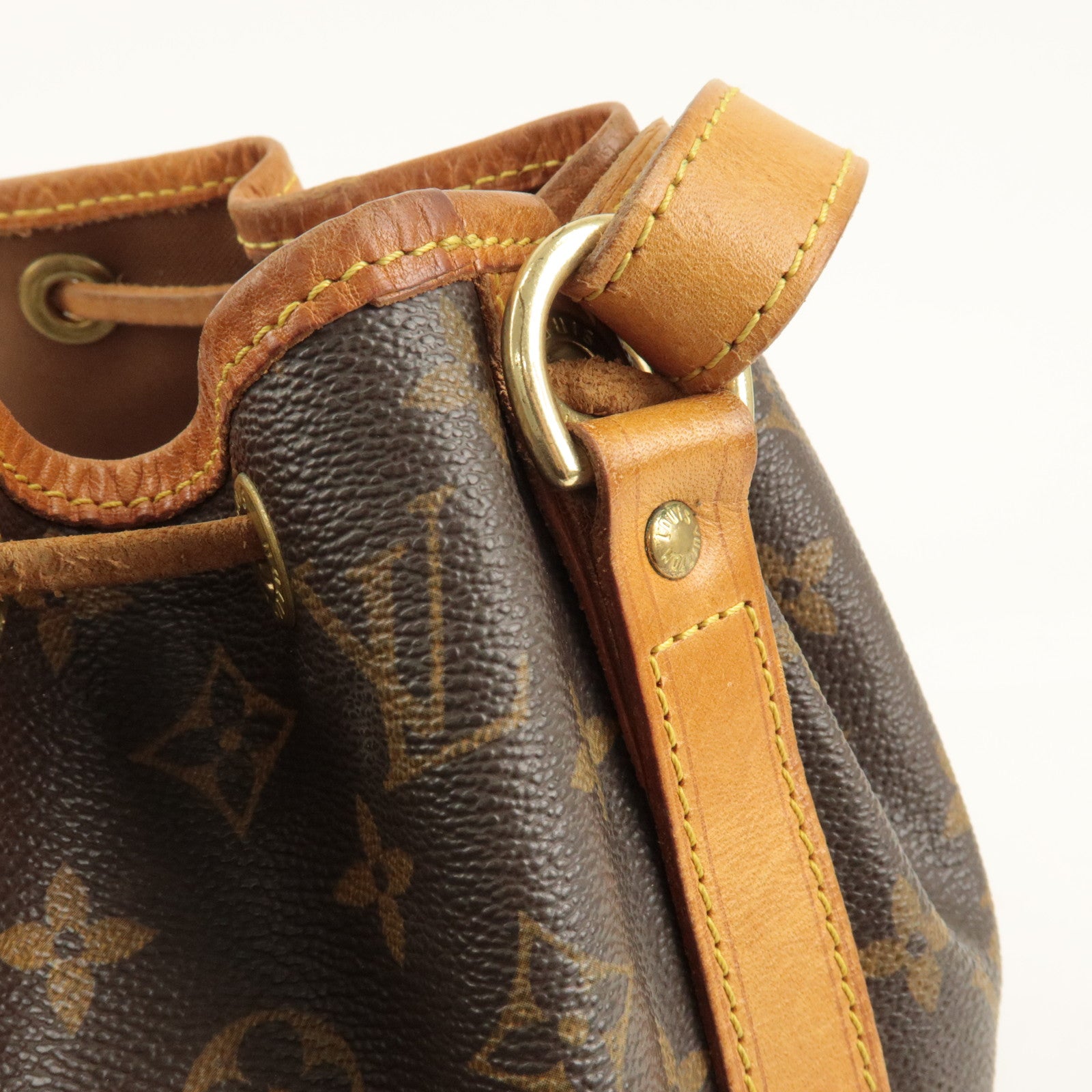 Louis Vuitton Monogram Petit Noe Shoulder Bag Brown M42226 Used