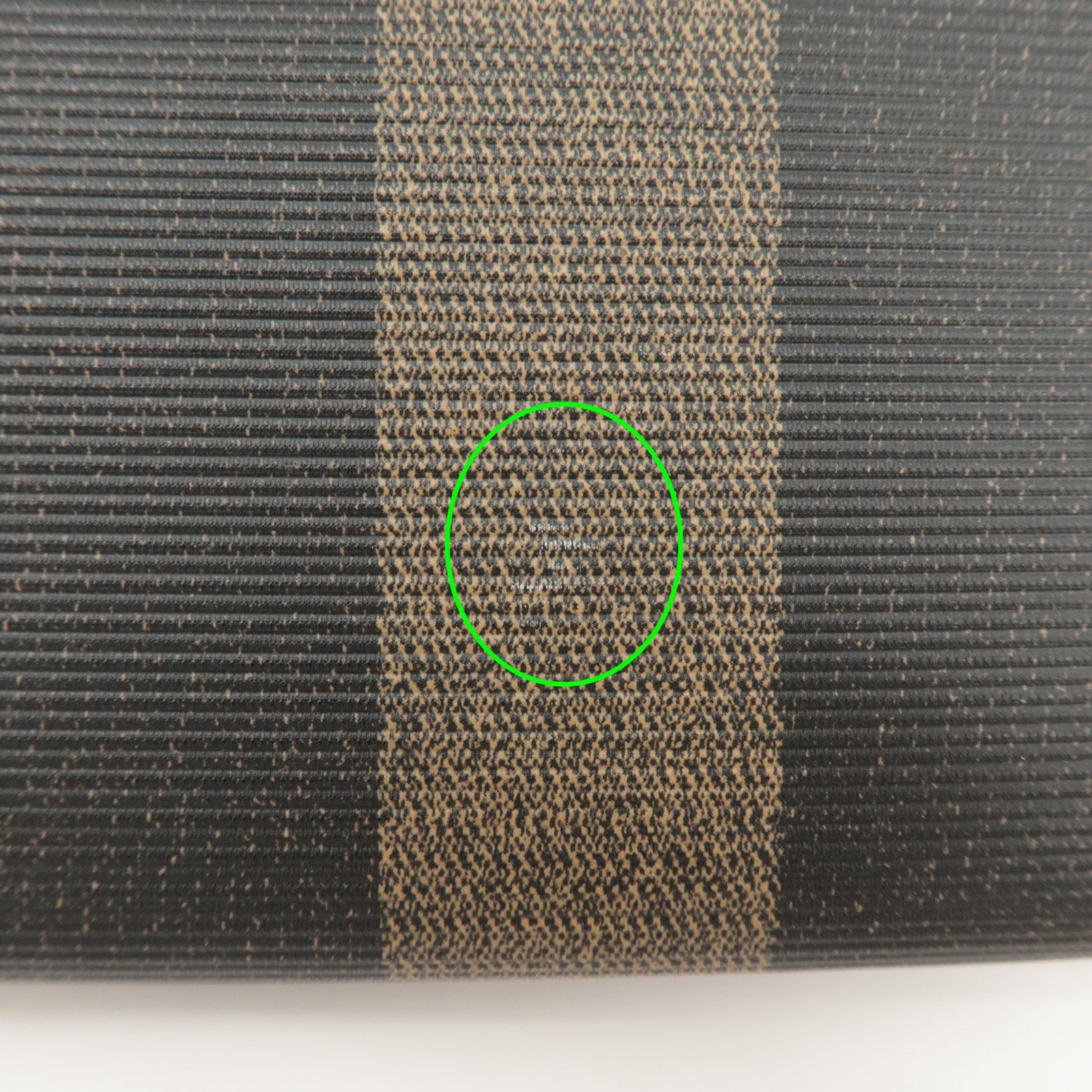 FENDI Pequin PVC Canvas Long Wallet Black Brown T20615 Used