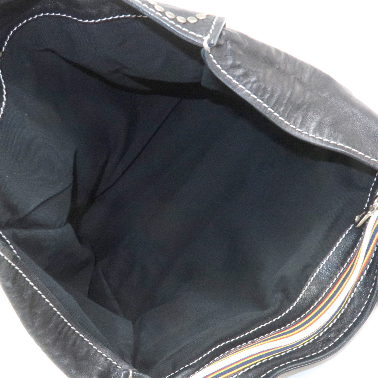 Chloe Patsy Leather Tote Bag Shoulder Bag Studs Black