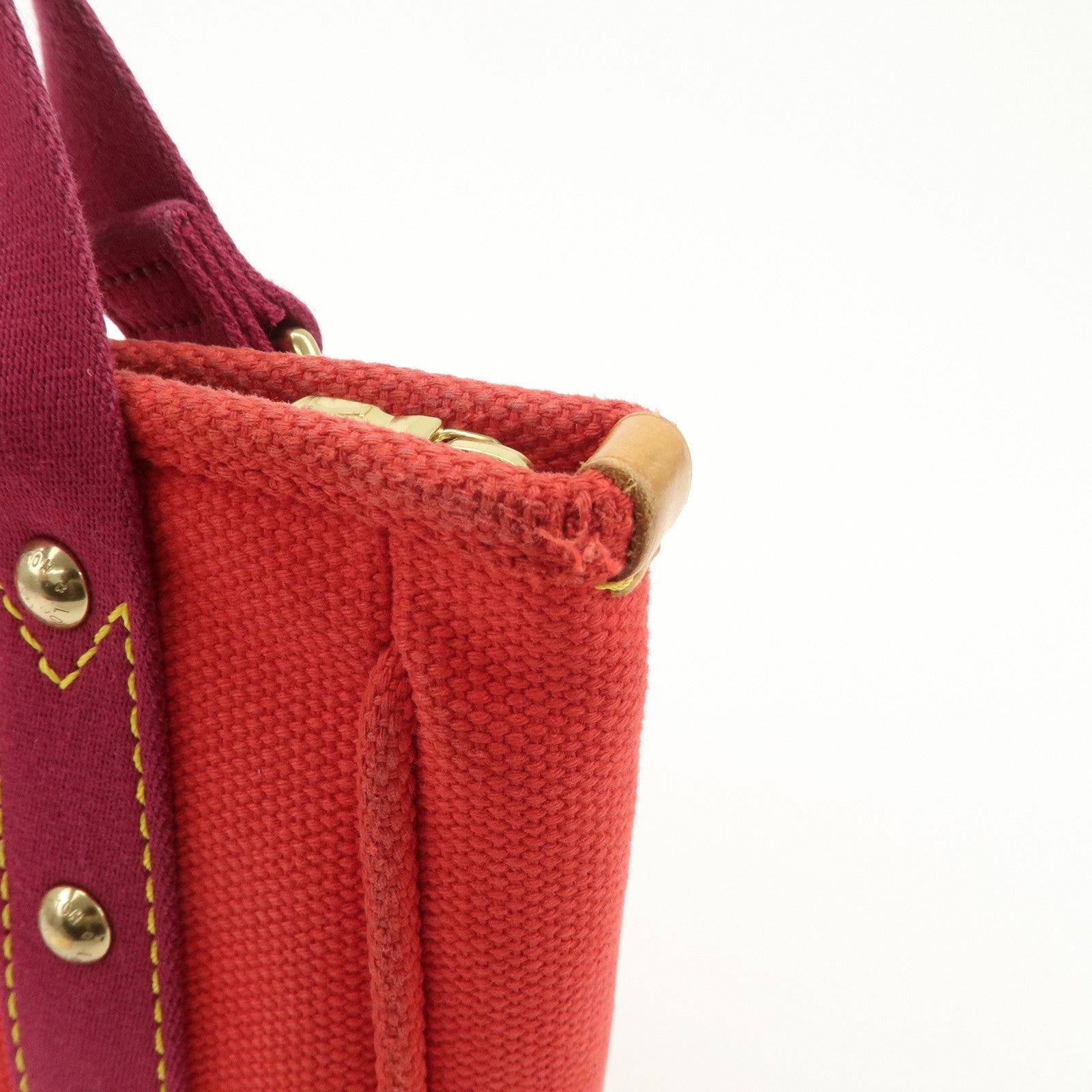 Louis Vuitton Antigua Cabas PM Hand Bag Rouge M40037