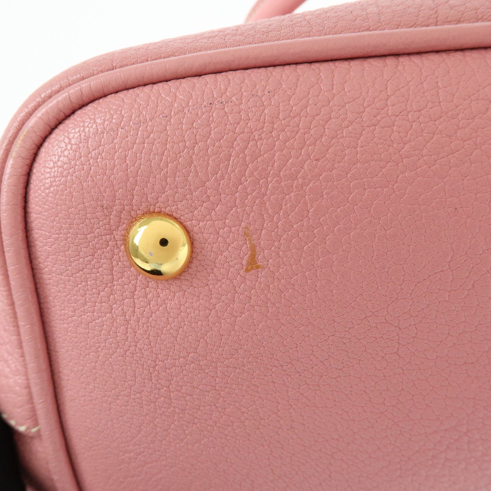 MIU MIU Madras Leather 2Way Shoulder Bag Hand Bag Pink RN0886