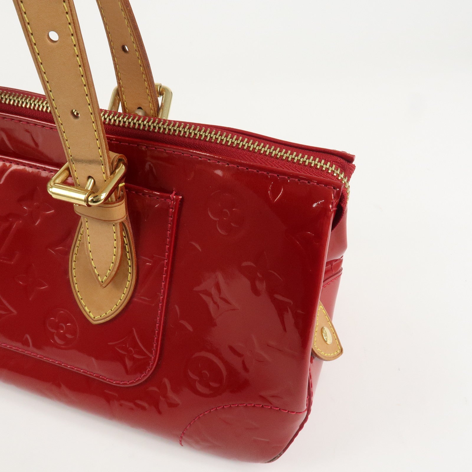 Louis Vuitton Vernis Rosewood Avenue Hand Bag Pomme D'Amour M93507 Used