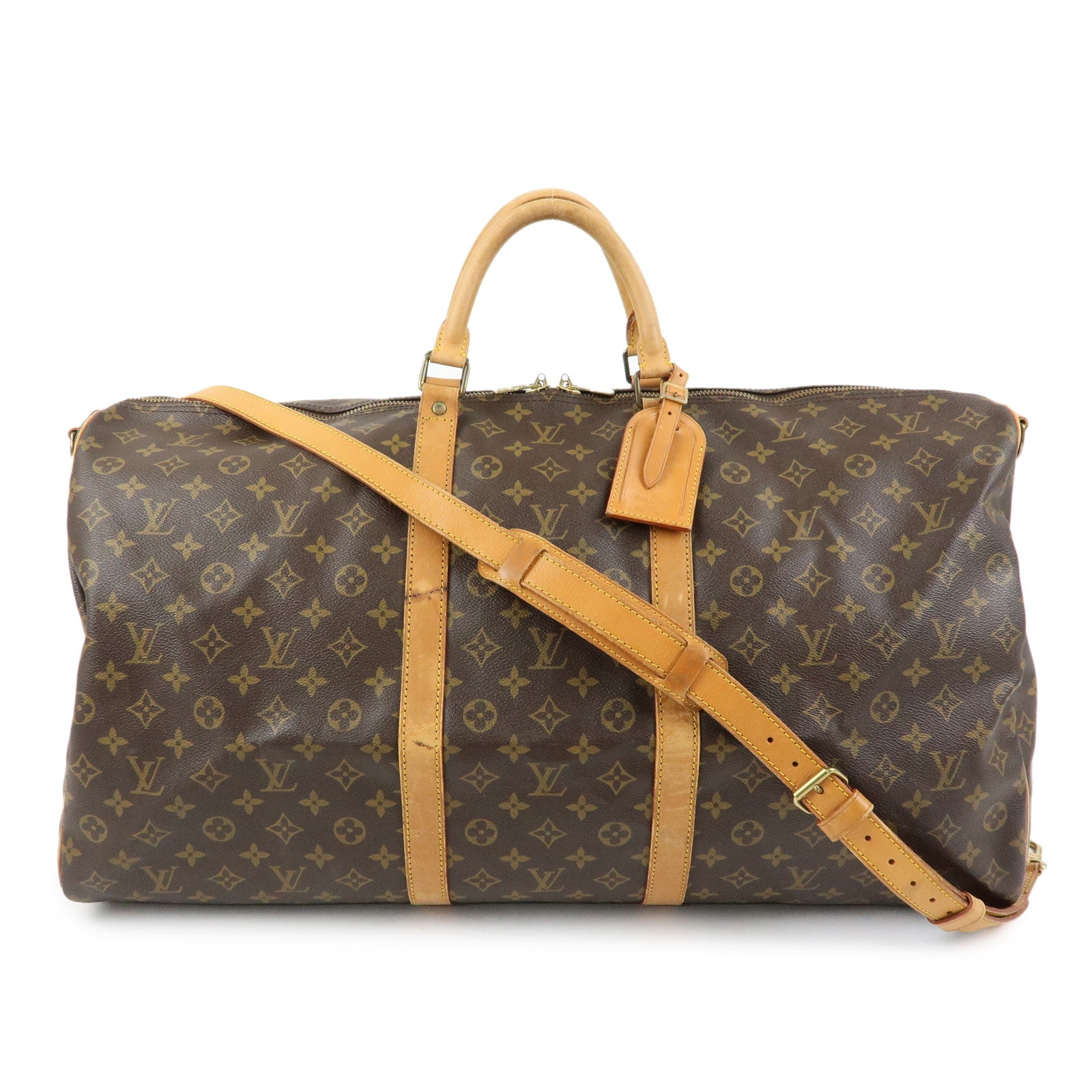 Louis Vuitton Monogram Keep All Bandouliere 60 Boston Bag M41412