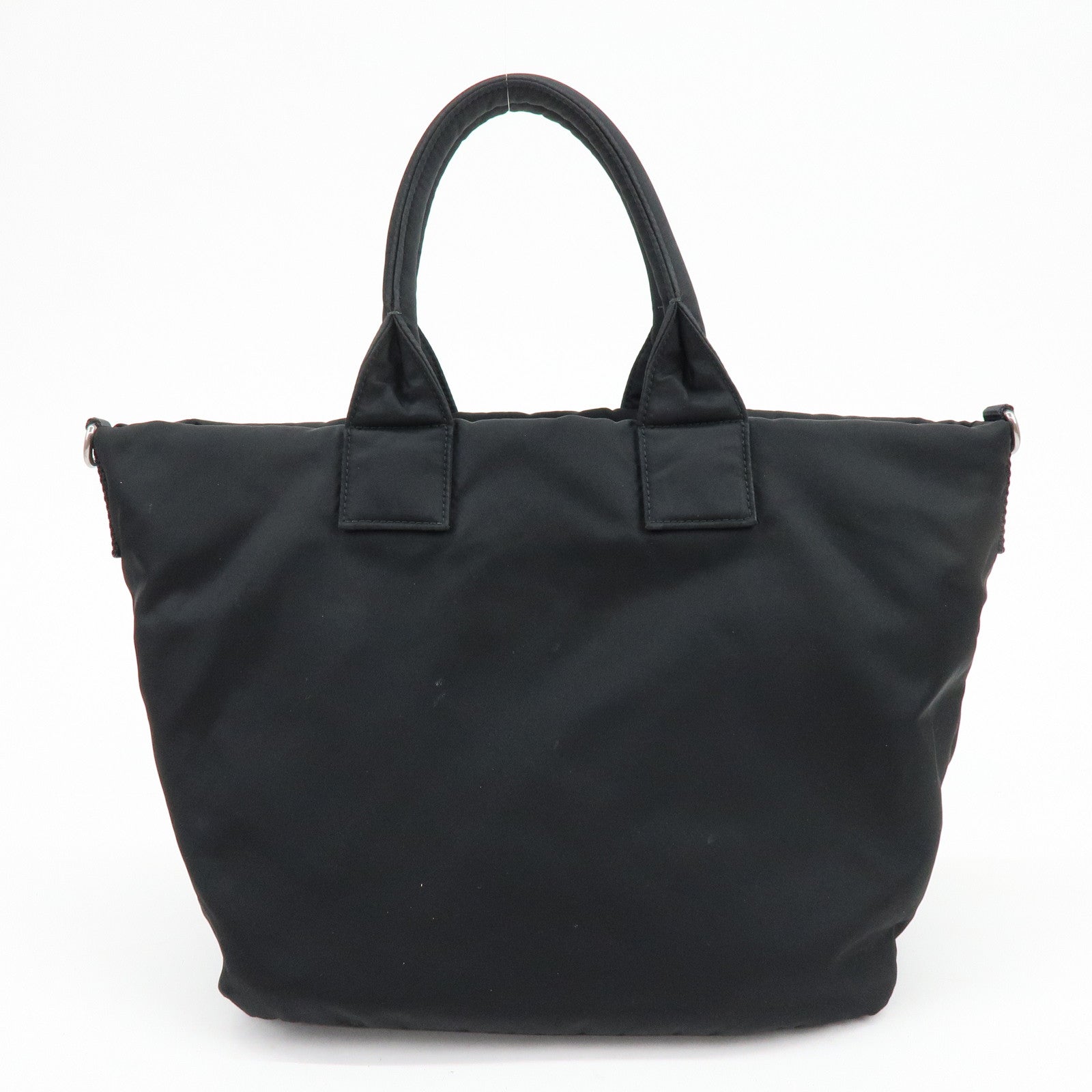 PRADA Triangle Logo Nylon Leather Camouflage Reversible 2Way Bag