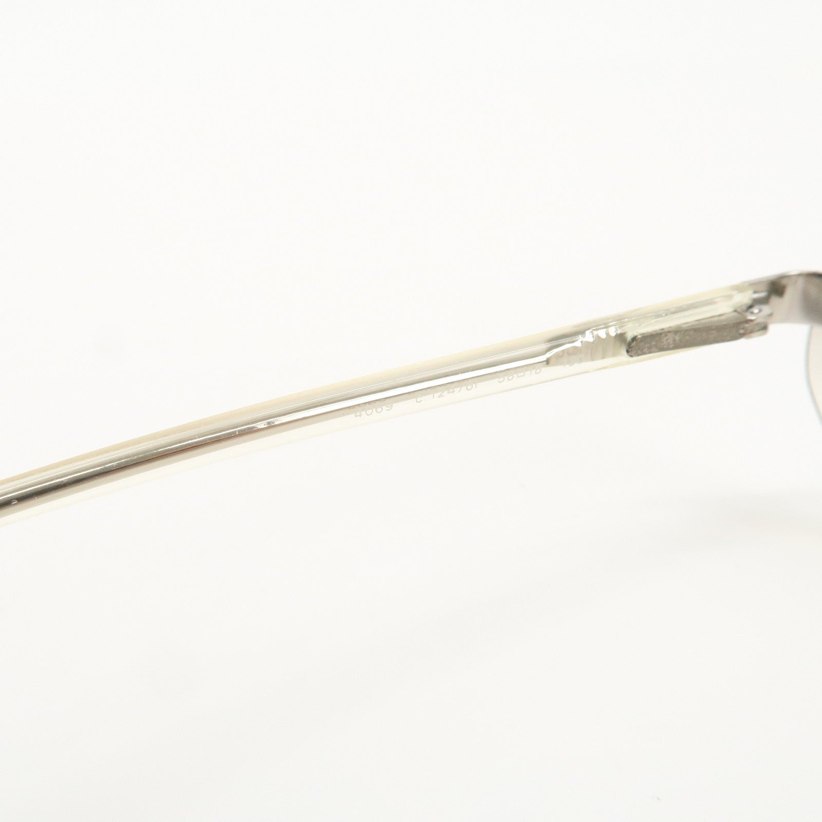 CHANEL COCO Mark Plastic Clear Sunglasses 4069 c.124 124/61 58□18 130 Used