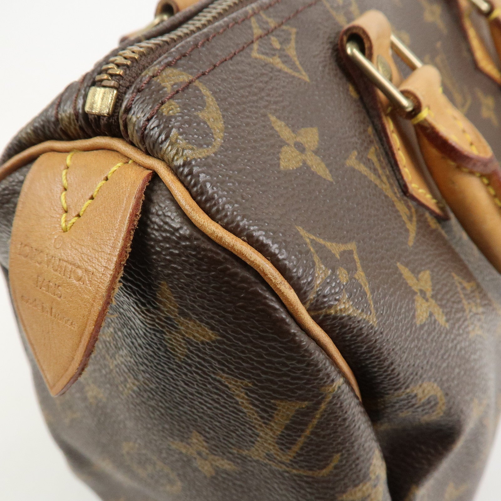 Louis Vuitton Monogram Speedy 25 Boston Bag Hand Bag Brown M41528