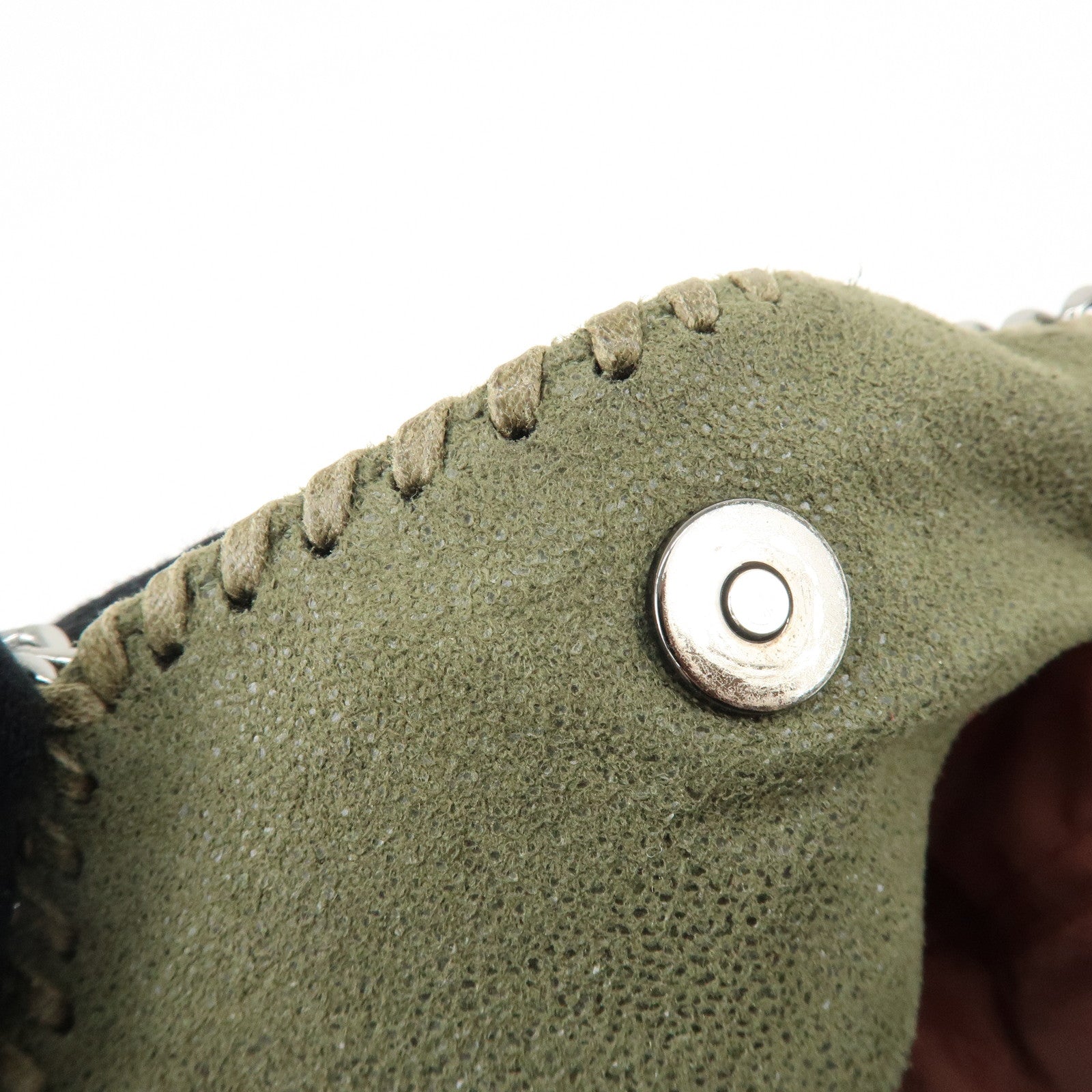 STELLA MCCARTNEY Falabella Mini Faux Leather 2Way Bag Khaki