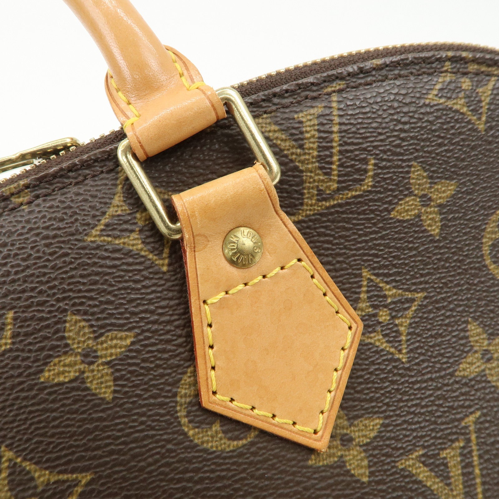 Louis Vuitton Monogram Alma Hand Bag Brown M51130
