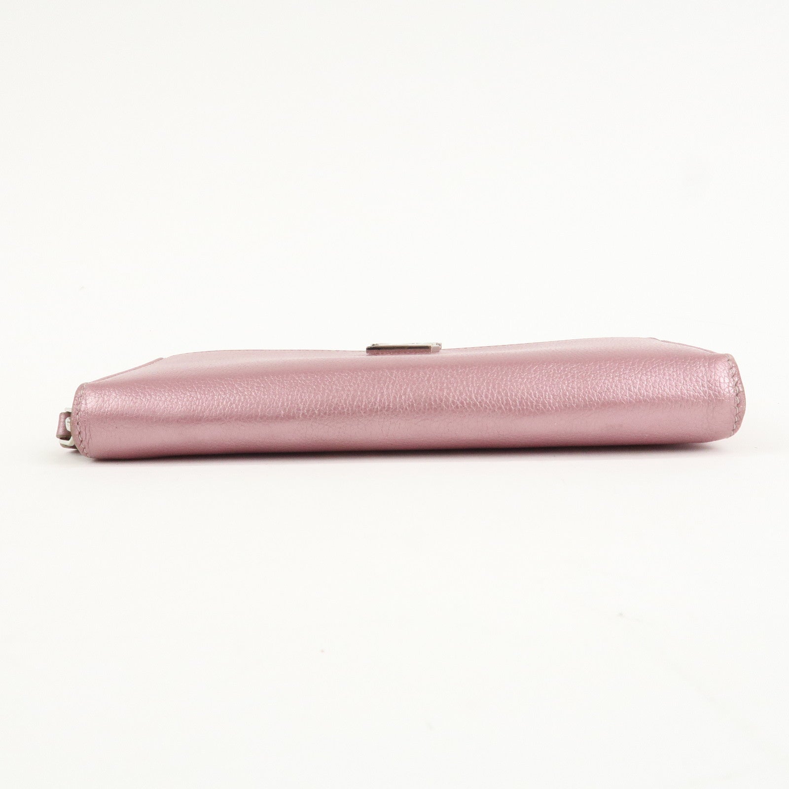 Louis Vuitton Calf Leather Zippy Lock Me Wallet Crystal Rose M69812 Used
