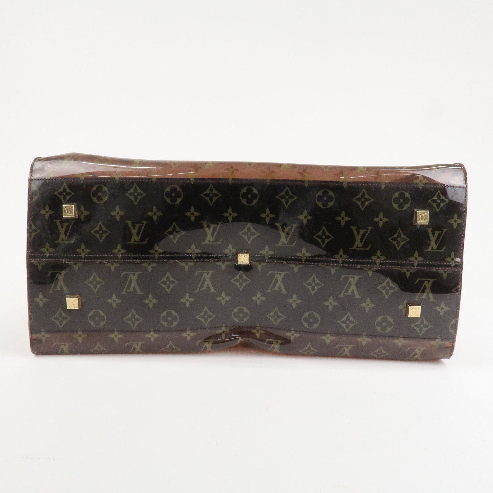 Louis Vuitton Monogram Cabas Cruise Vinyl Tote Bag Brown M50500 Used