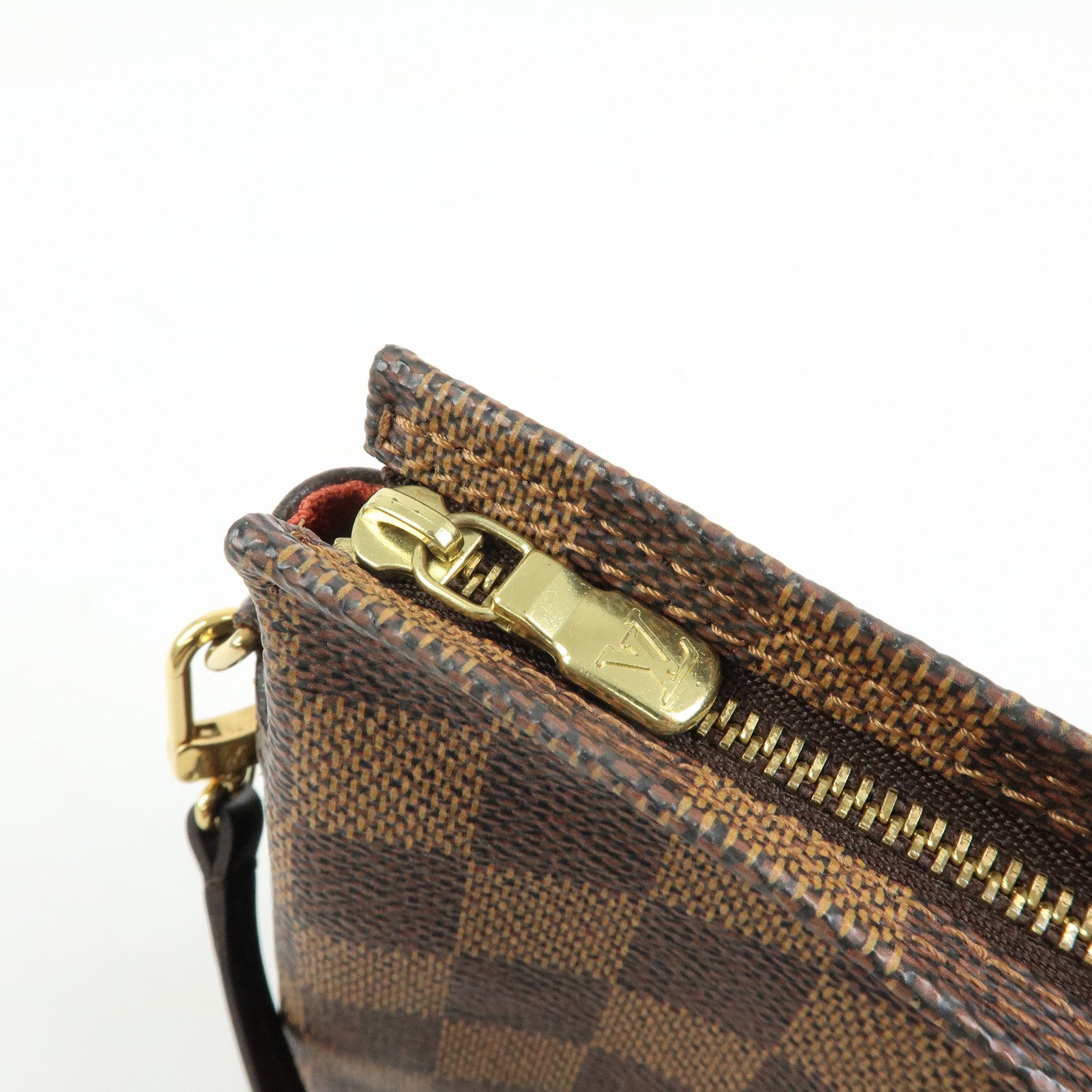 Louis Vuitton Damier Trousse Makeup Accessory Pouch Brown N51982