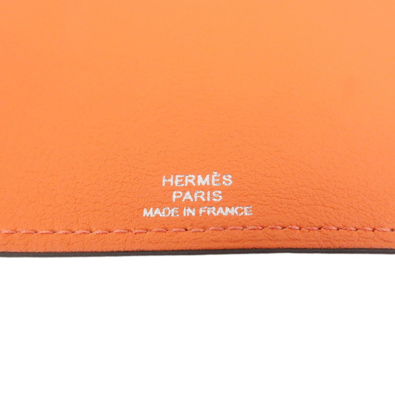 HERMES Ulysse PM Leather Agenda Planner Cover Light Blue Orange