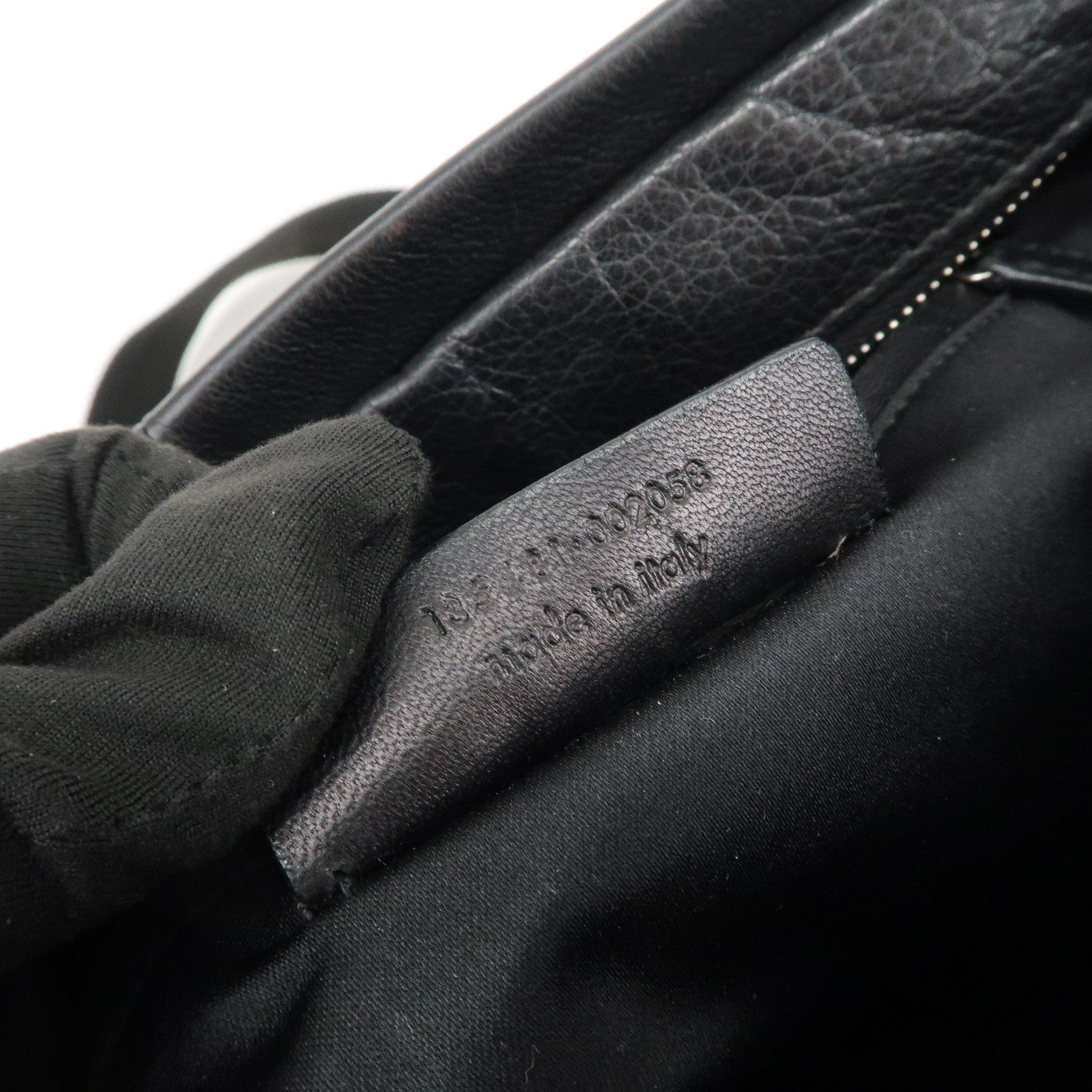 SAINT LAURENT PARIS Leather Canvas Tote Bag Hand Bag Shoulder Bag