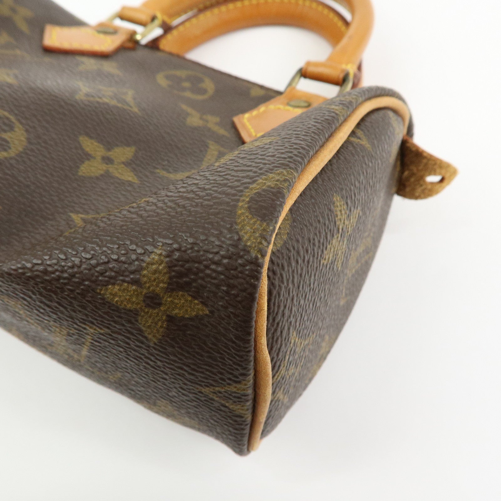 Louis Vuitton Monogram Canvas Mini Speedy Hand Bag Brown M41534