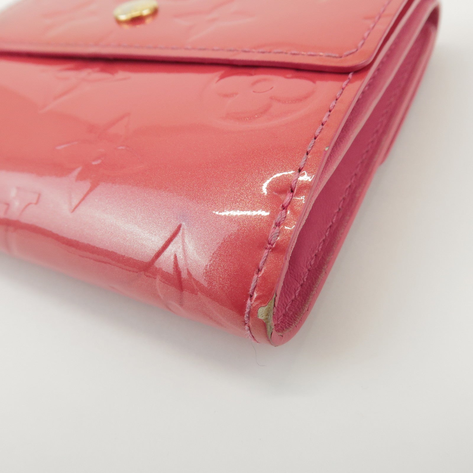 Louis Vuitton Vernis Porte Monnaie Billets Cartes Crédit M9139F