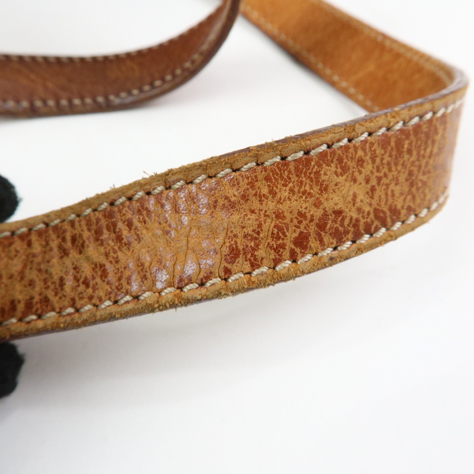 CELINE Macadam PVC Leather Shoulder Bag Hand Bag Brown