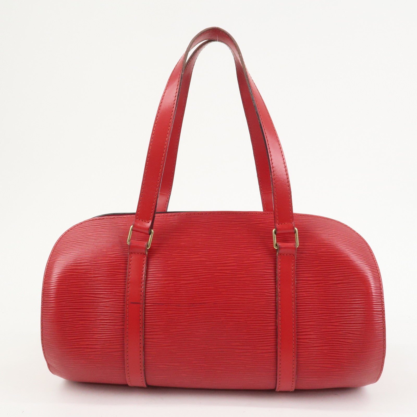Louis Vuitton Epi Soufflot Hand Bag Castillian Red M52227