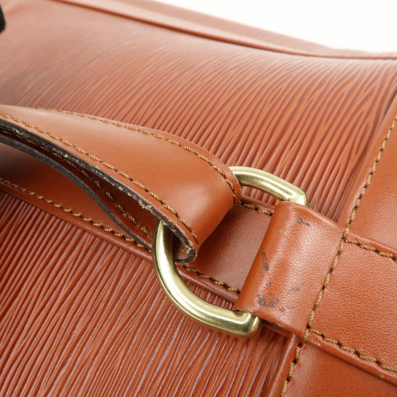 Louis Vuitton Epi Randonnee PM Shoulder Bag Kenya Brown M52353