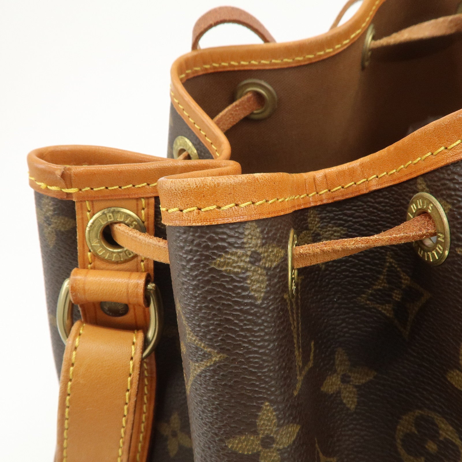 Louis Vuitton Monogram Petit Noe Shoulder Bag Brown M42226