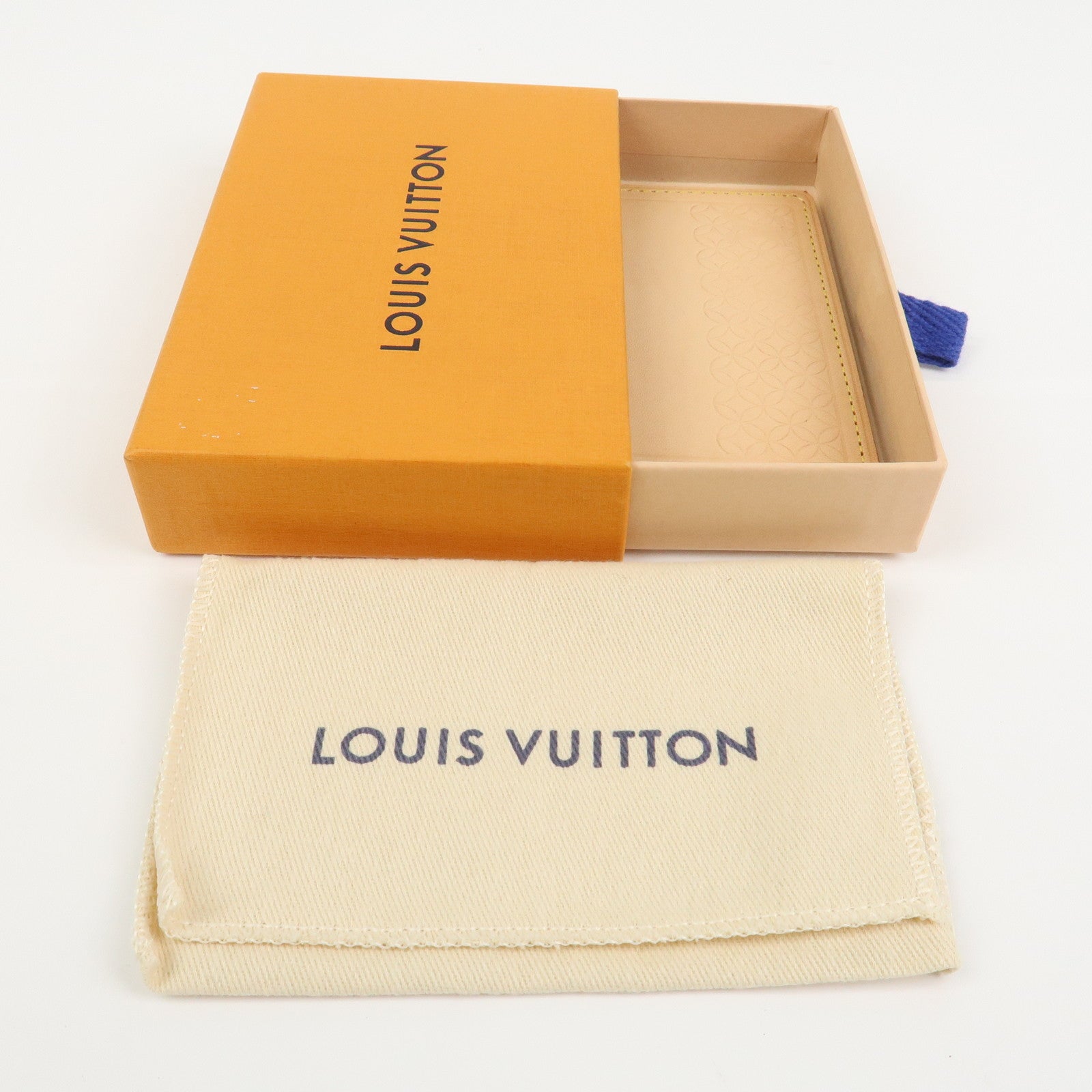 Louis Vuitton Nume Leather Card Case Card Holder Natural