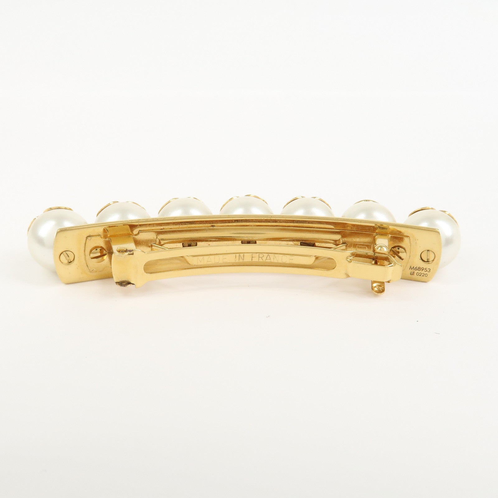 Louis Vuitton Be Mindful Artificial Pearl Barrette Hair Clip M68953