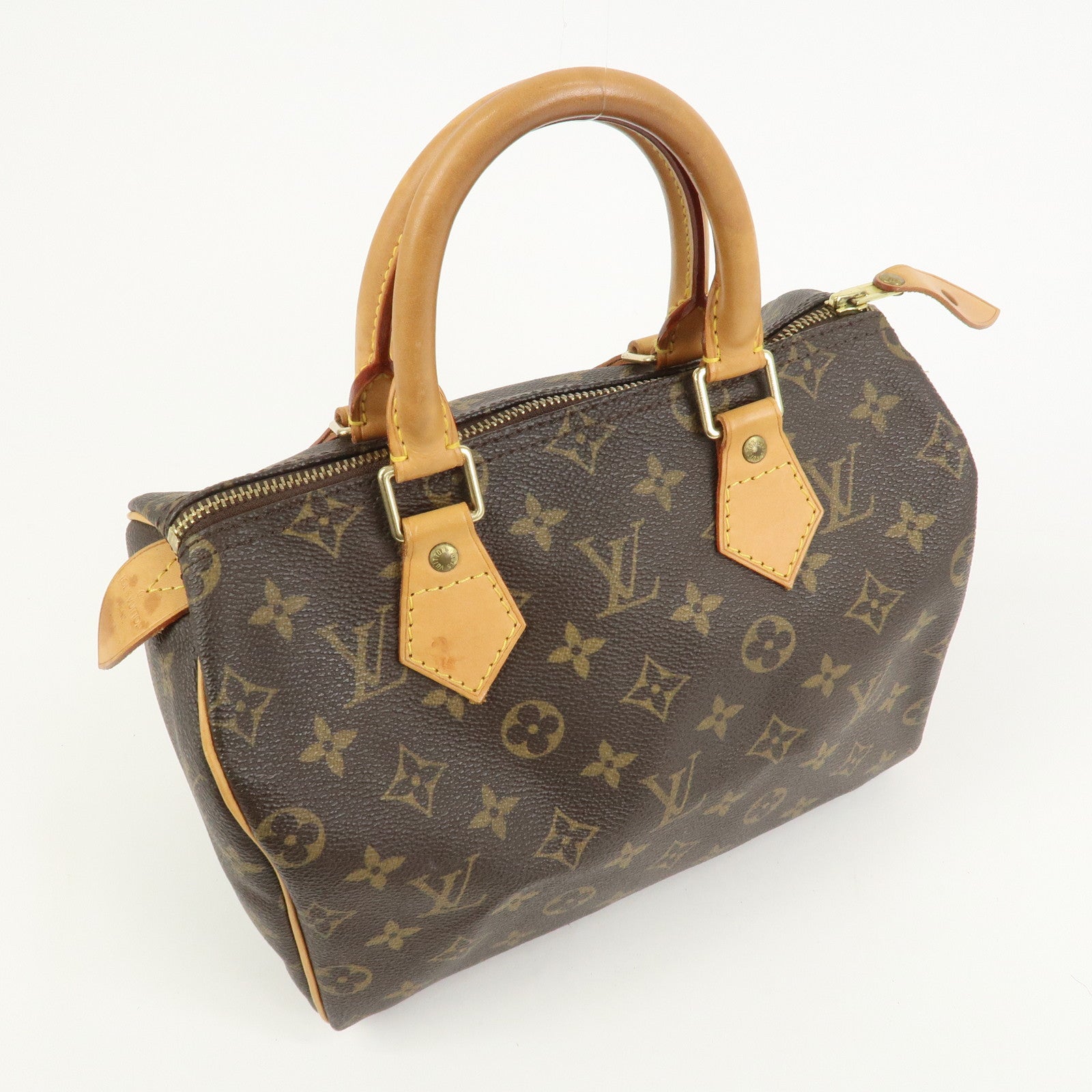 Louis Vuitton Monogram Speedy 25 Boston Bag Hand Bag Brown M41528
