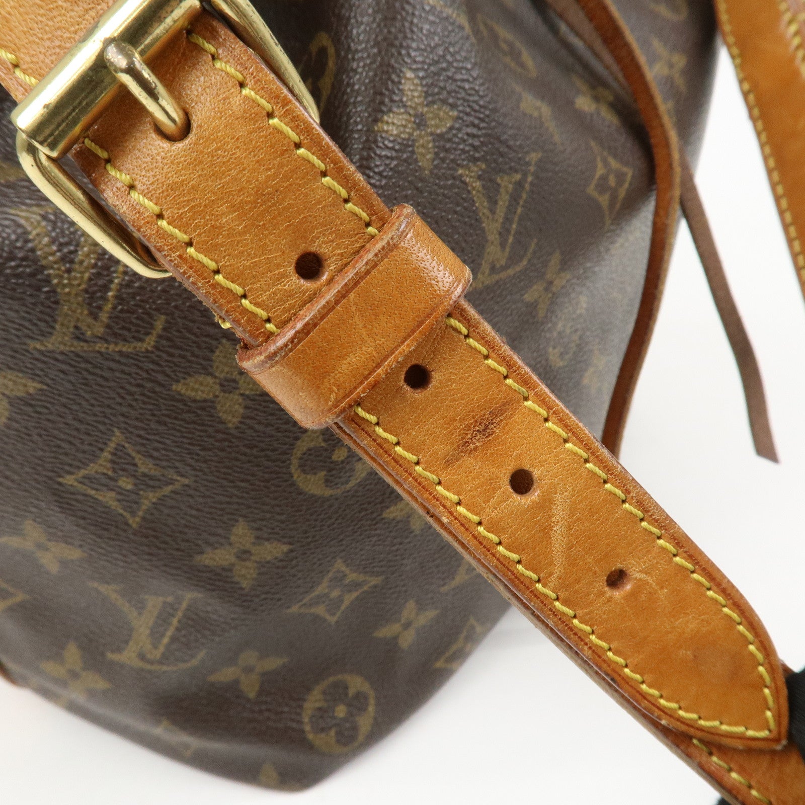 Louis Vuitton Monogram Petit Noe Shoulder Bag Brown M42226