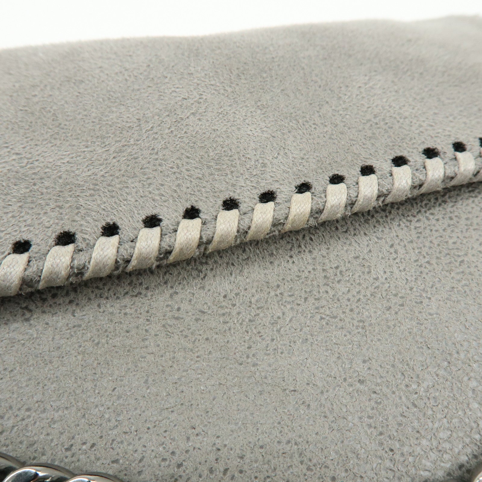STELLA MCCARTNEY Falabella Faux Leather Shoulder Bag Gray 364519