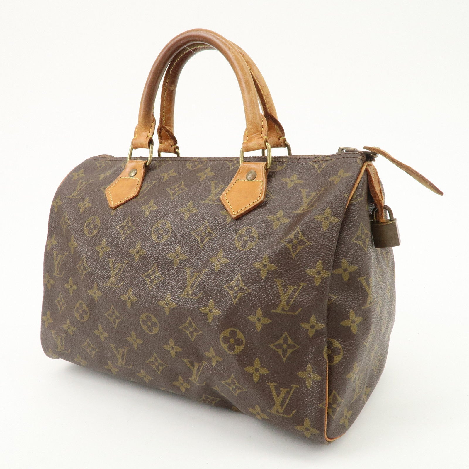 Louis Vuitton Monogram Speedy 30 Hand Bag Boston Bag M41526 Used