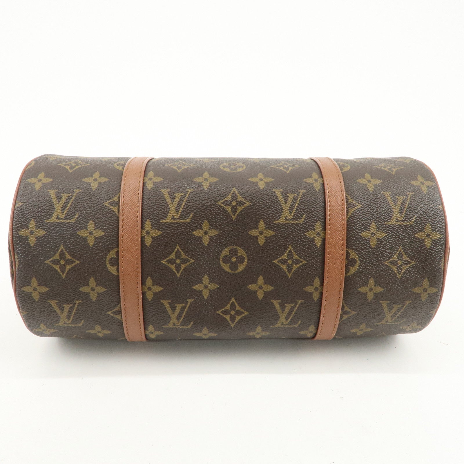 Louis Vuitton Monogram Papillon 30 Hand Bag Brown M51365