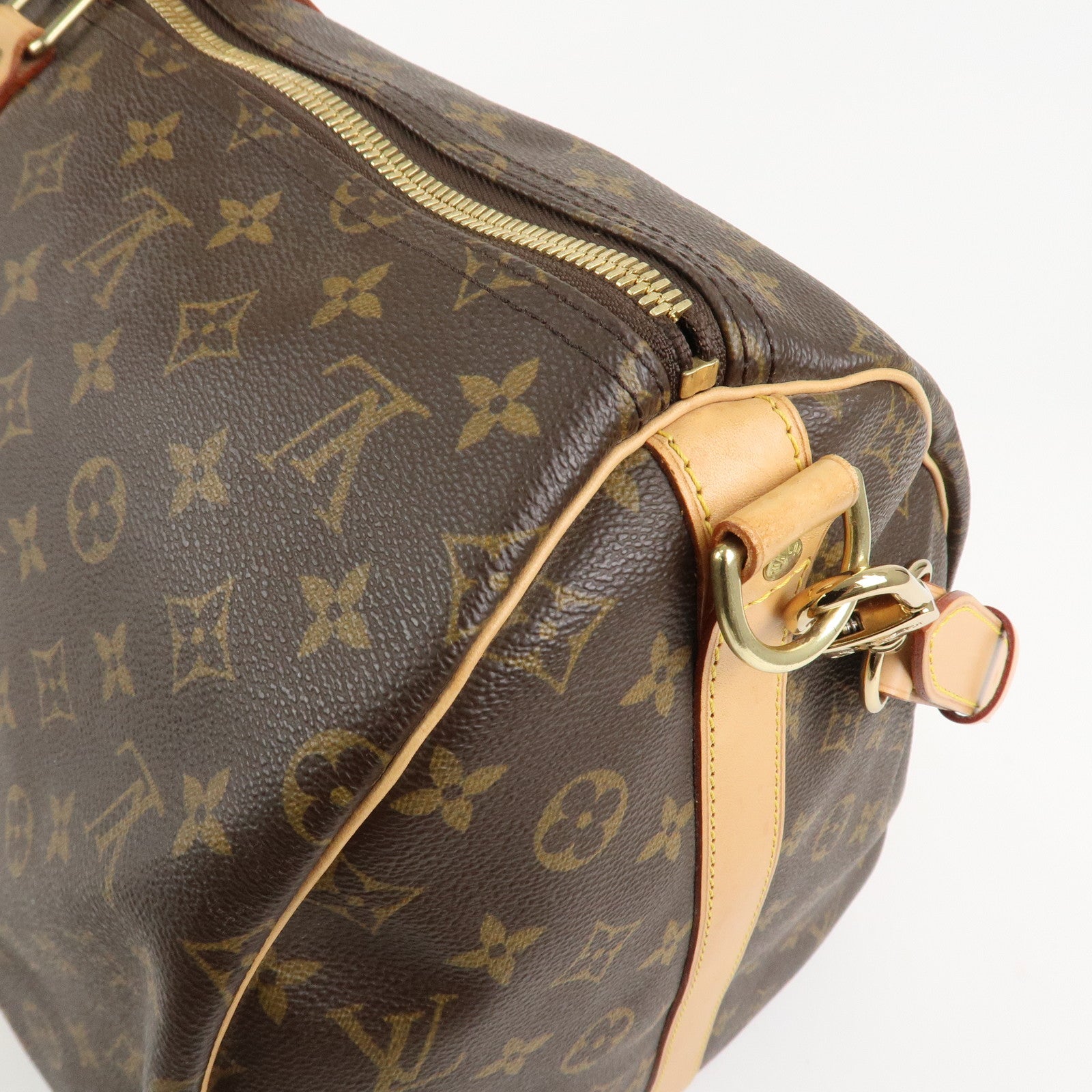 Louis Vuitton Monogram Keep All Bandouliere 55 Boston Bag M41414