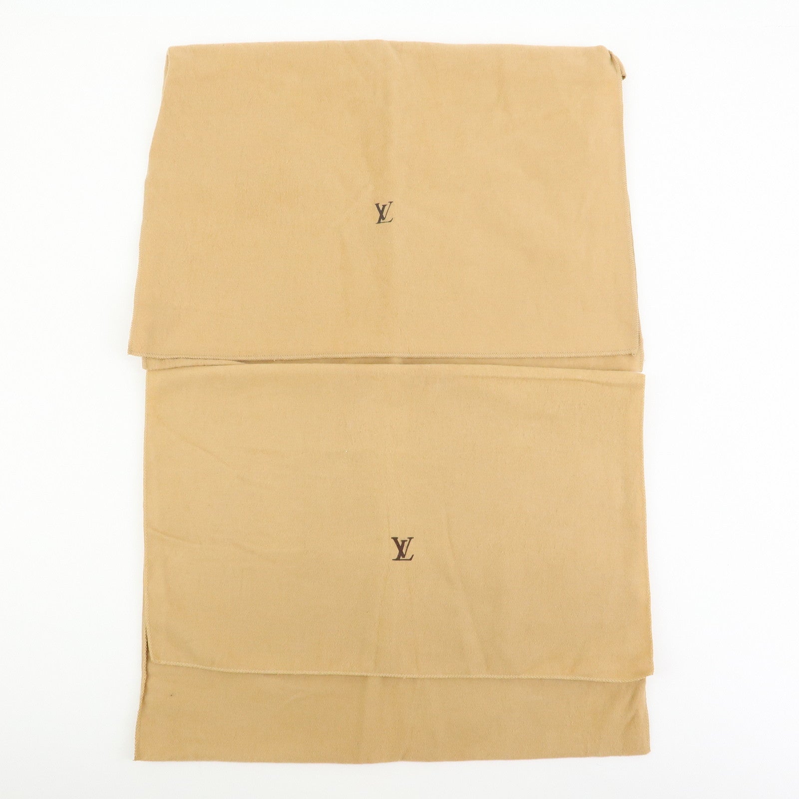 Louis Vuitton Set of 15 Dust Bag Storage Bag Flap Style Beige