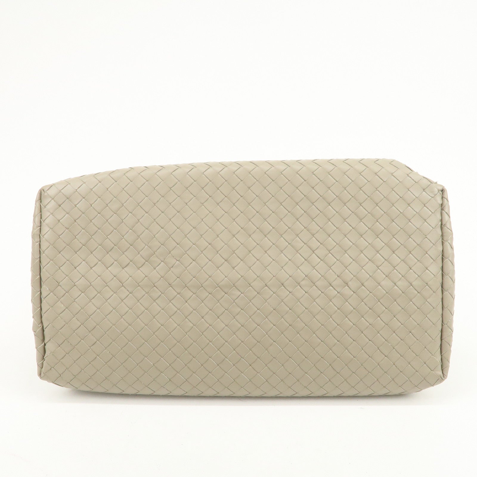 BOTTEGA VENETA Intrecciato Leather Tote Bag Hand Bag Greige