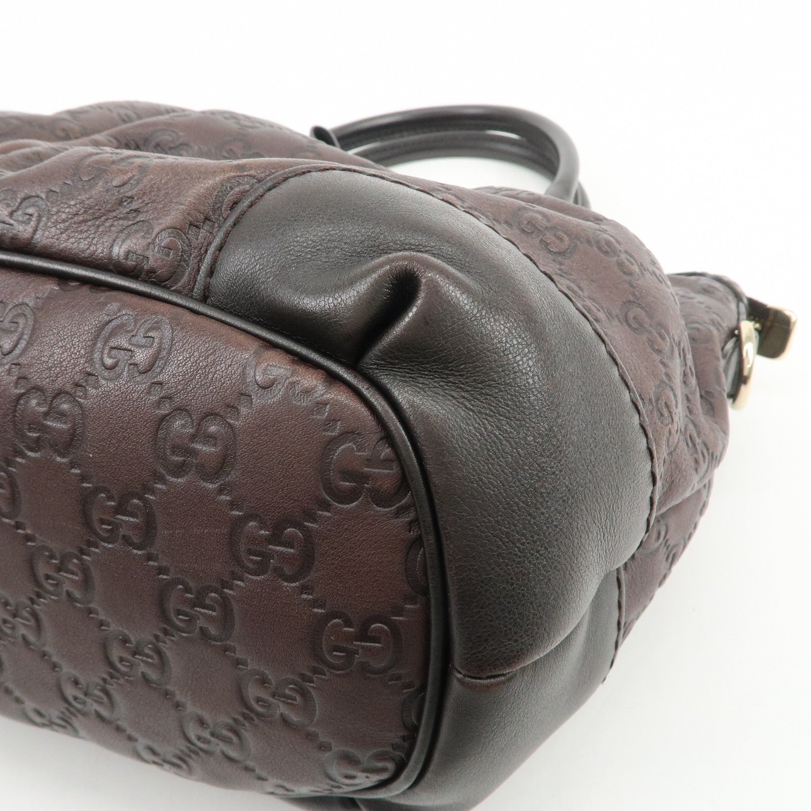 GUCCI Sukey Interlocking G Guccissima 2Way Shoulder Hand Bag 247902