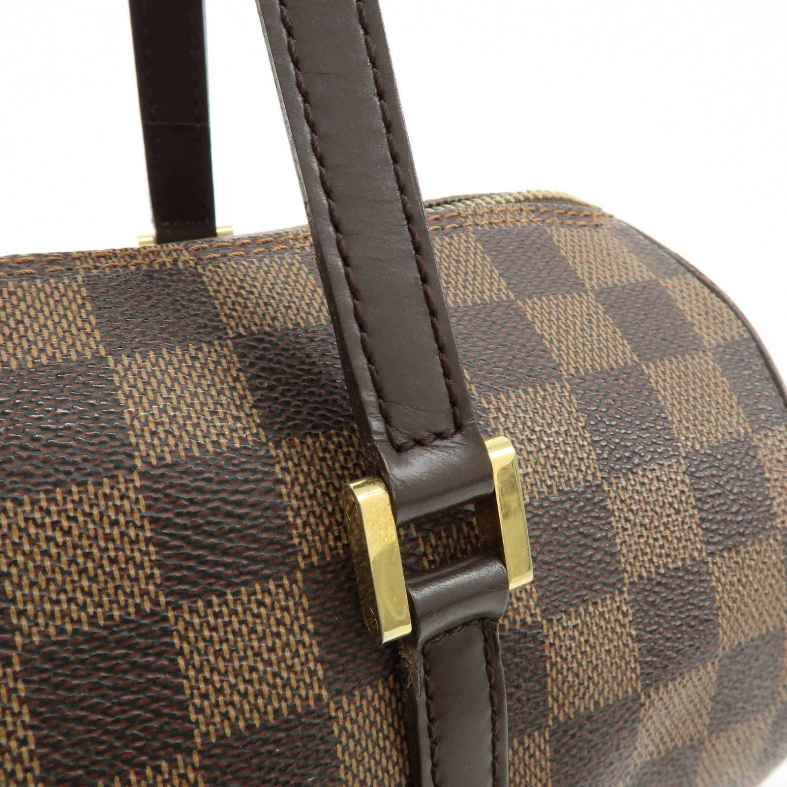 Louis Vuitton Damier Ebene Papillon 30 Hand Bag Brown N51303