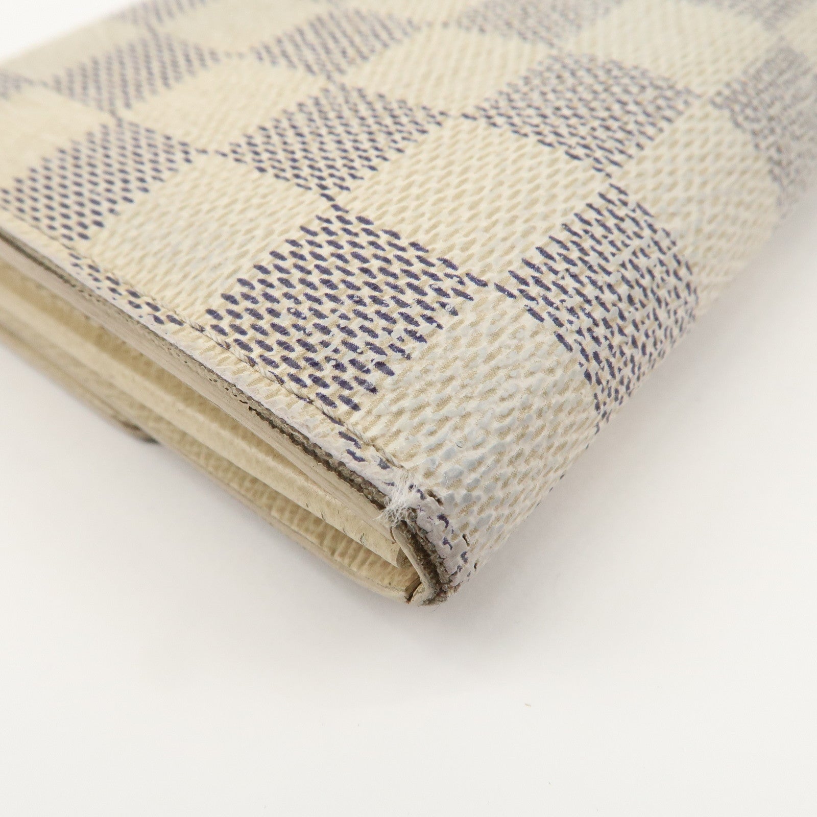 Louis Vuitton Set of 2 Damier Azur Portefeuille Sarah Wallet M61735 Used
