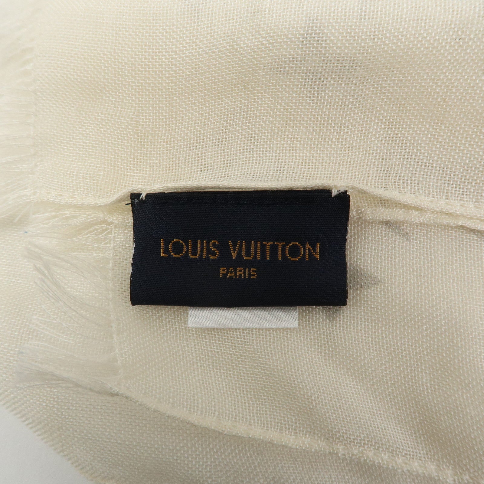 Louis Vuitton Etolloe LV Rainbow Cashmere Silk Scarf White MP2316
