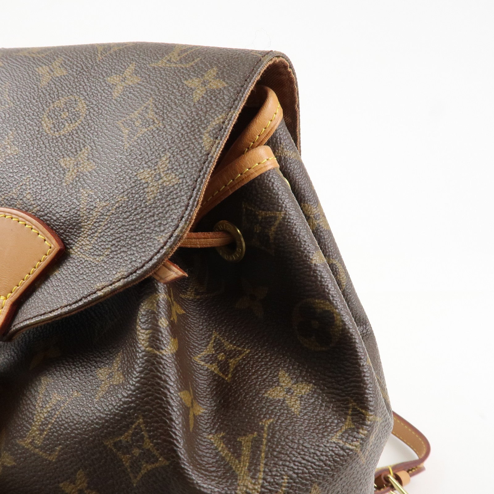 Louis Vuitton Monogram Montsouris MM Back Pack Ruck Sack M51136 Used