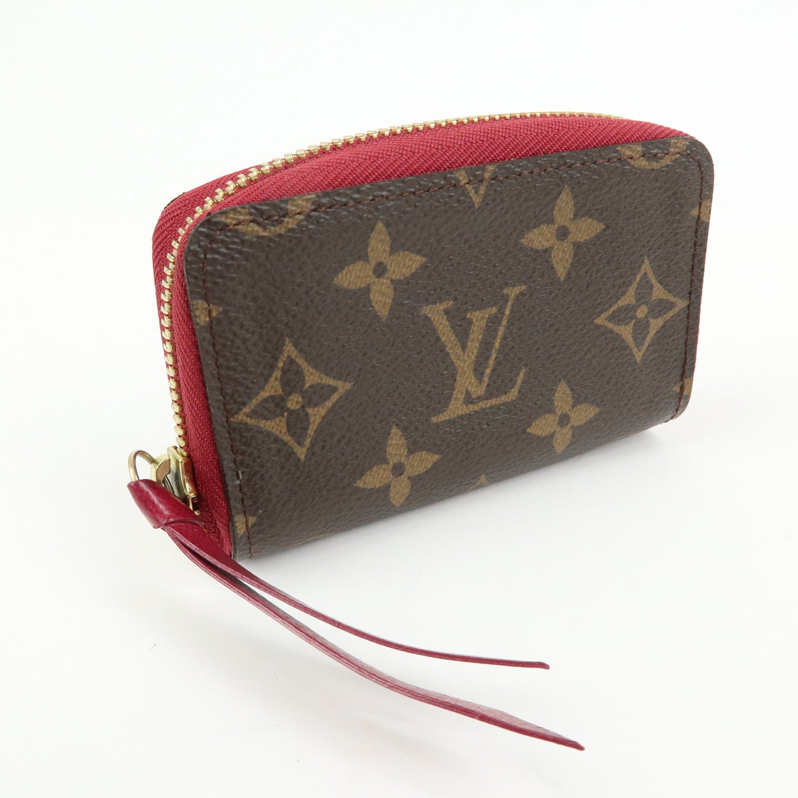 Louis Vuitton Monogram Multicartes Card Case Brown Fuchsia M61299