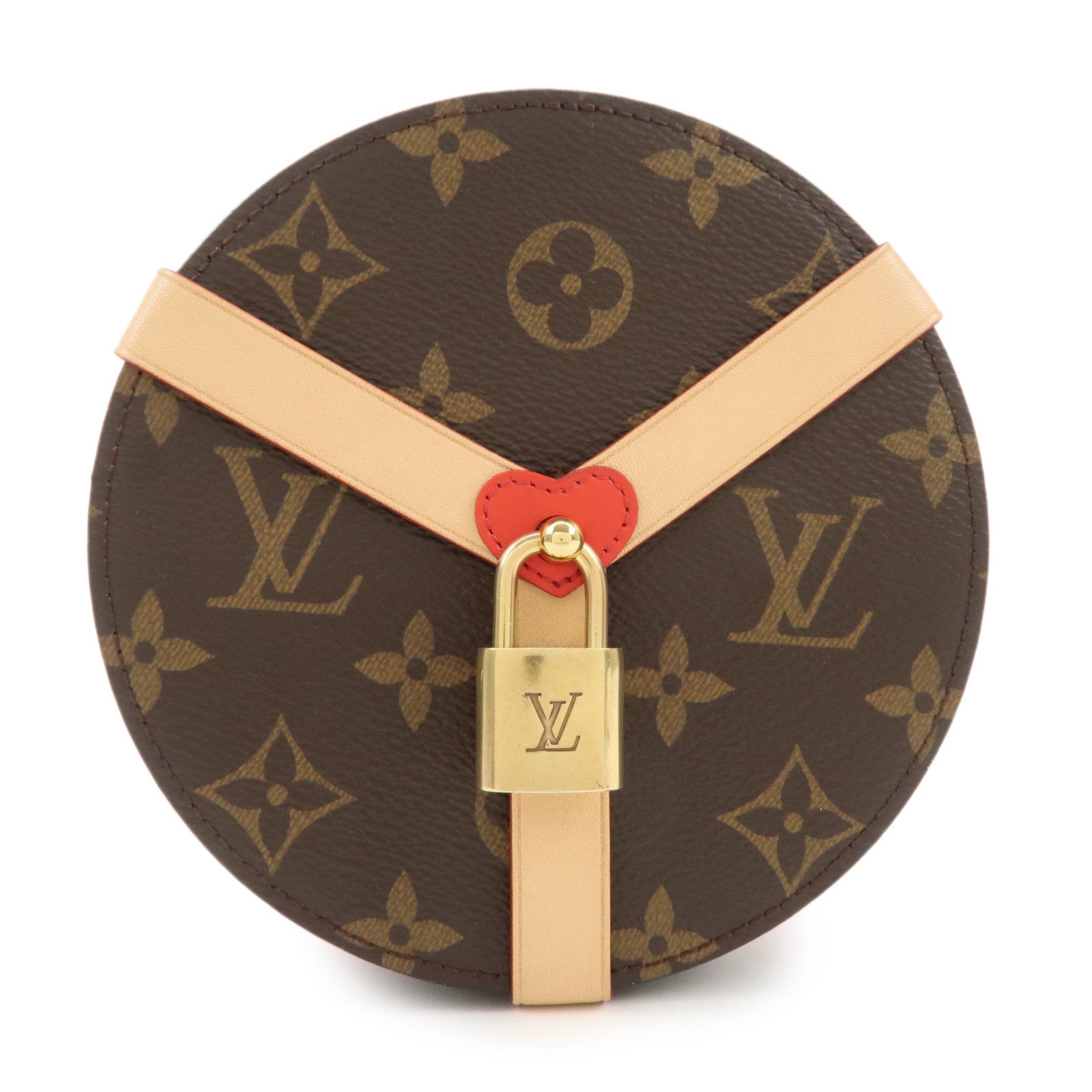 Louis Vuitton Monogram Boite Lock Me Jewelry Box Make Box GI0352 Used