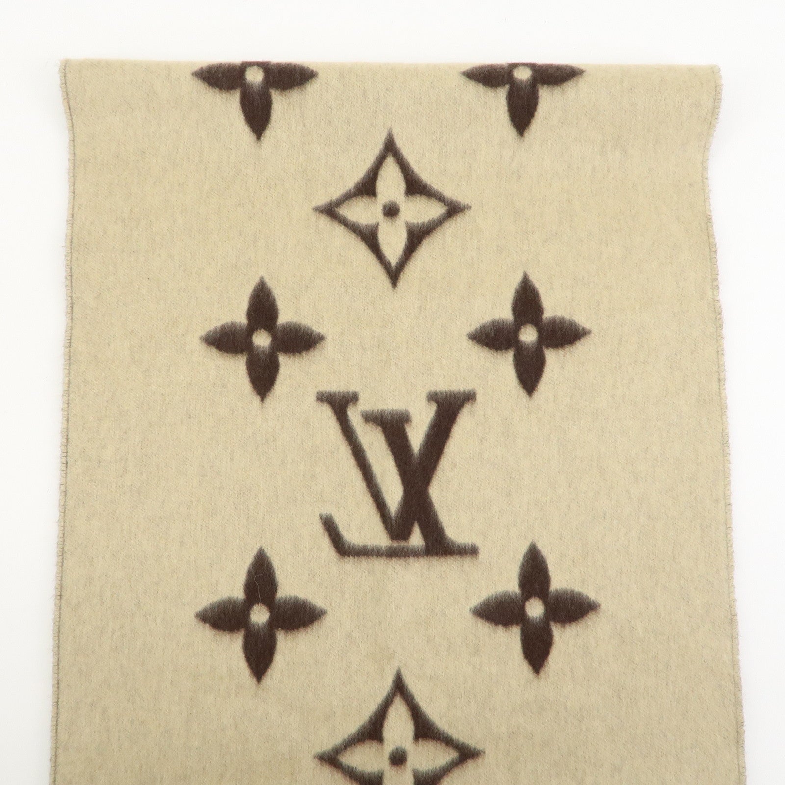 Louis Vuitton Echarpe Reykjavik Cashmere100% Scarf Brown