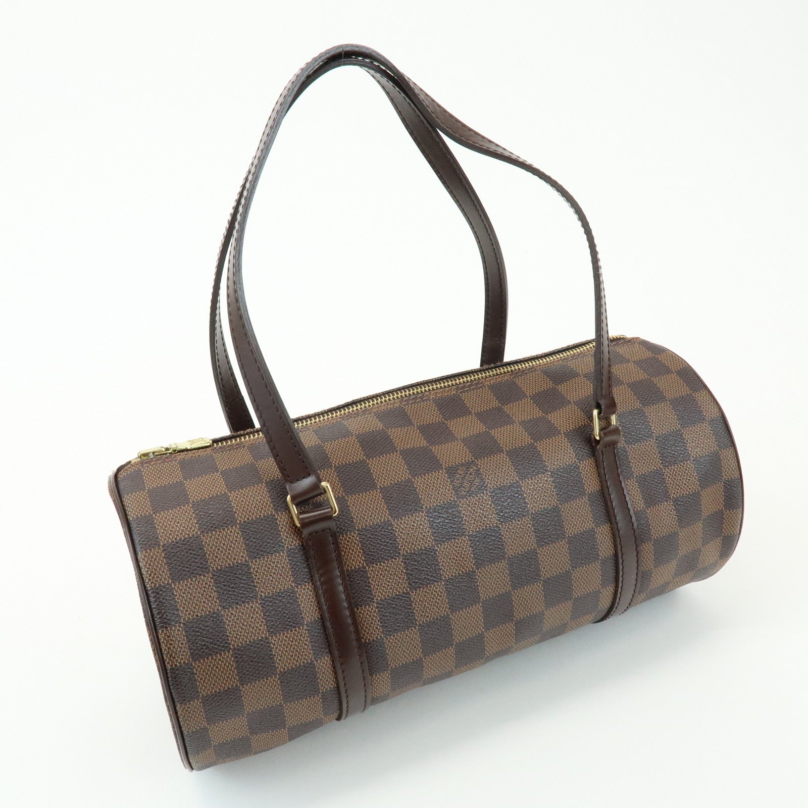 Louis Vuitton Damier Ebene Papillon 30 Hand Bag Brown N51303