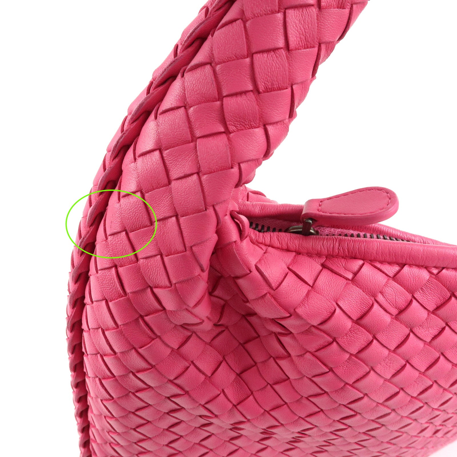 BOTTEGA VENETA Intrecciato Hobo Lamb Skin Shoulder Hand Bag 115653