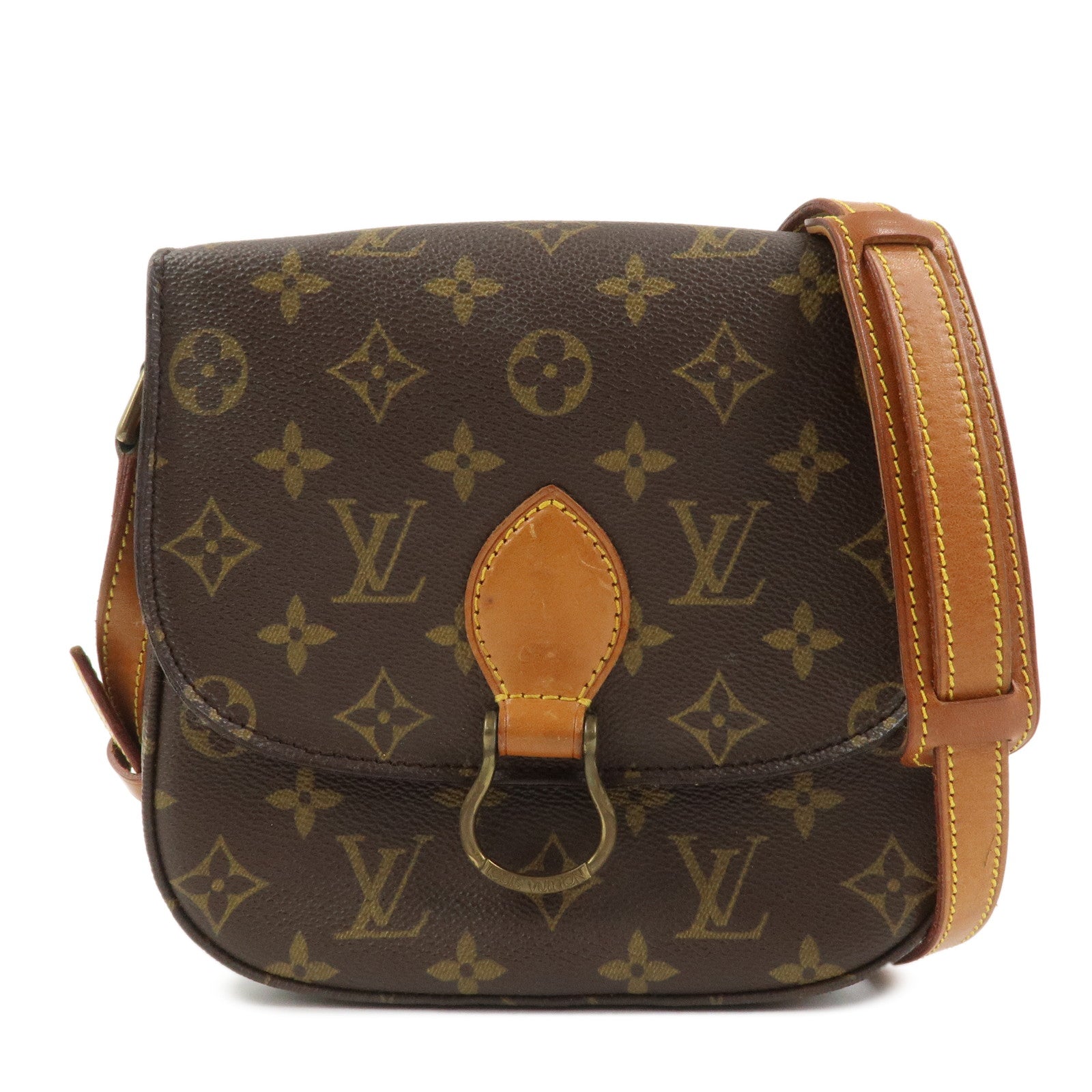 Louis Vuitton Monogram Saint Cloud MM Shoulder Bag Brown M51243