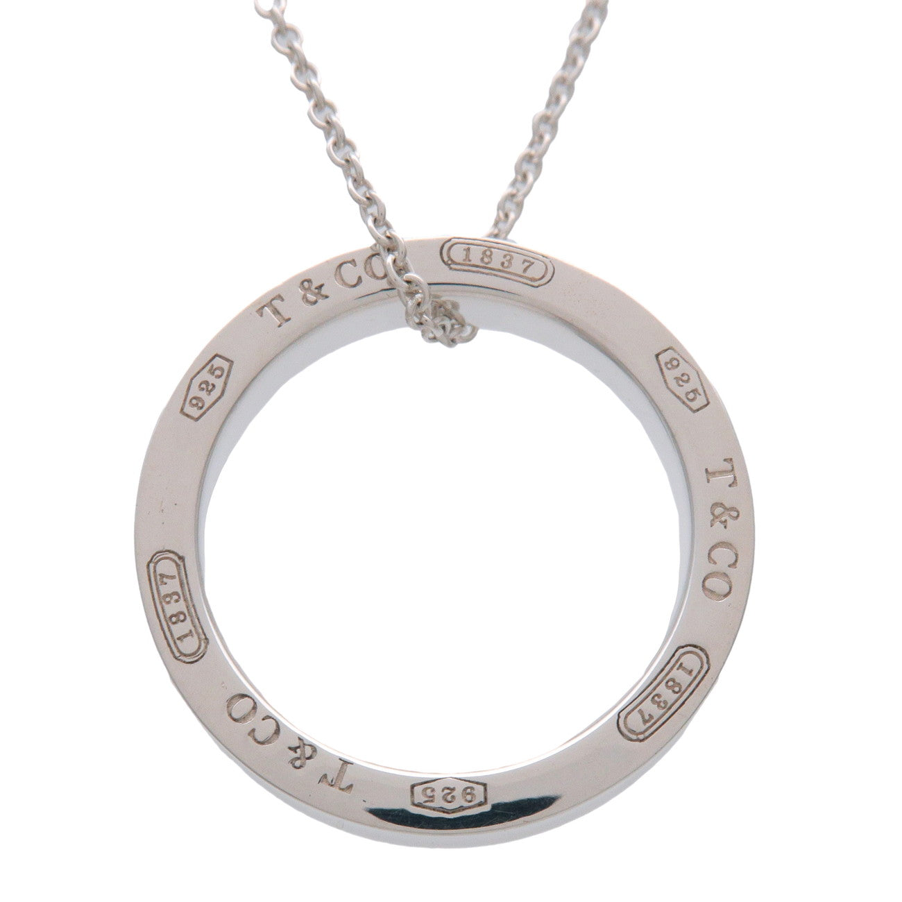 Tiffany & Co 1837 Circle Necklace SV925 Silver
